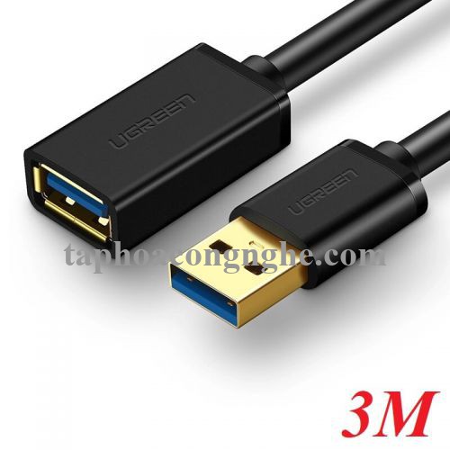 Ugreen 30127 3M màu Đen Cáp tín hiệu nối dài USB 3.0 cao cấp US129 30030127